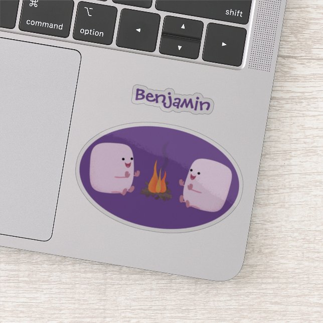 Pegatina Malvaviscos rosados por personalizado de bomberos  (Detalle)