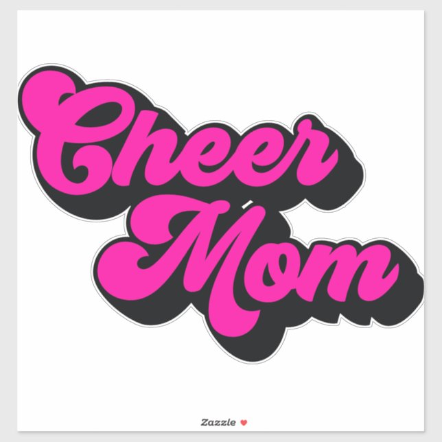 Pegatina Mamá animadora (Hoja)