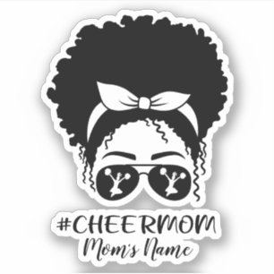 Pegatina Mamá animadora personalizada