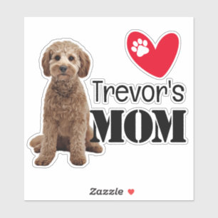 Pegatina Mamá Cockapoo personalizada