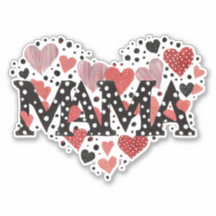 Mamá corazones de San Valentín