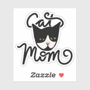 Pegatina Mamá de gato