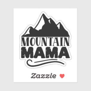 Pegatina mamá de montaña