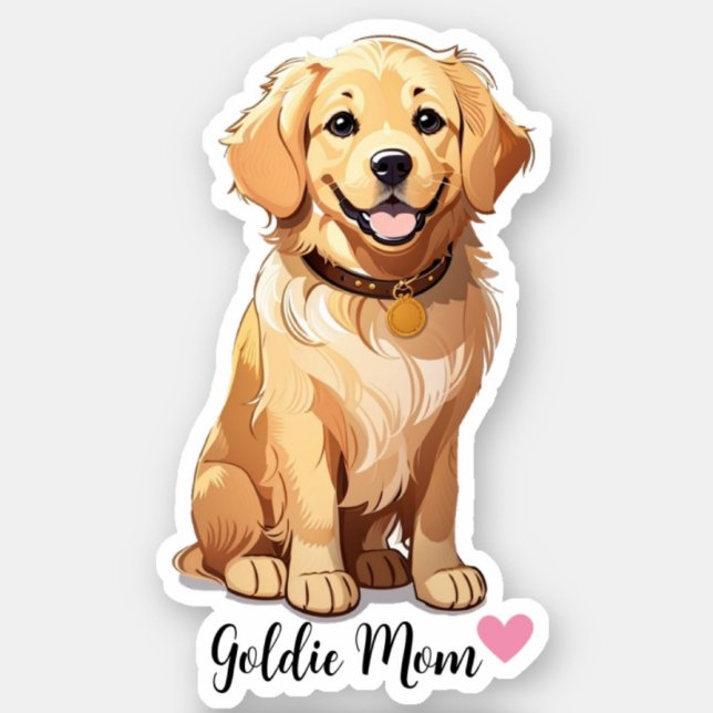 Pegatina Mamá de perro de Golden Retriever (Subido por el creador)