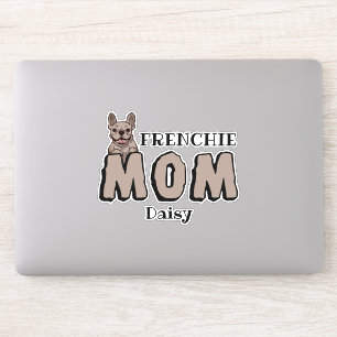 Pegatina Mamá francesa Bulldog francés Lover Brown