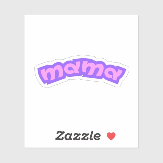 Pegatina Mamá | Madre Rosa Madre Madre Nueva Mamá (Hoja)