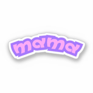 Pegatina Mamá   Madre Rosa Nueva Mamá Mamá