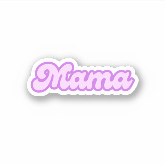 Pegatina Mamá | Mamá, futura mamá (Anverso)