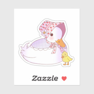 Pegatina Mamá Y Pato De Bebé