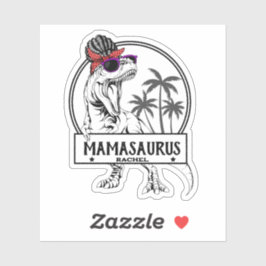 Pegatina Mamasaurus Mom T rex Dino Funny Nombre personaliza