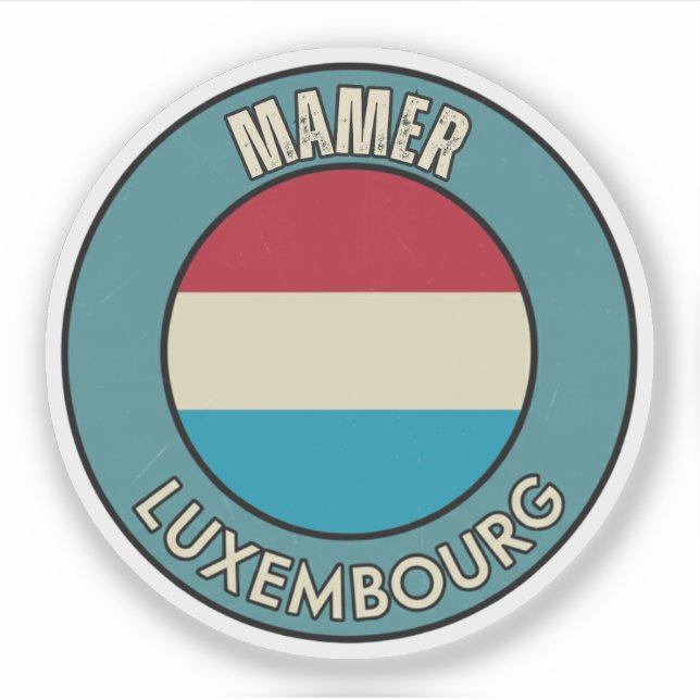 Pegatina Mamer, Luxemburgo (Anverso)