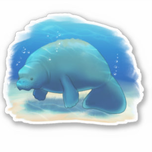 Pegatina Manatee de Florida
