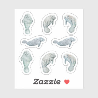 Pegatina Manatee Set Personalizado Vinyl