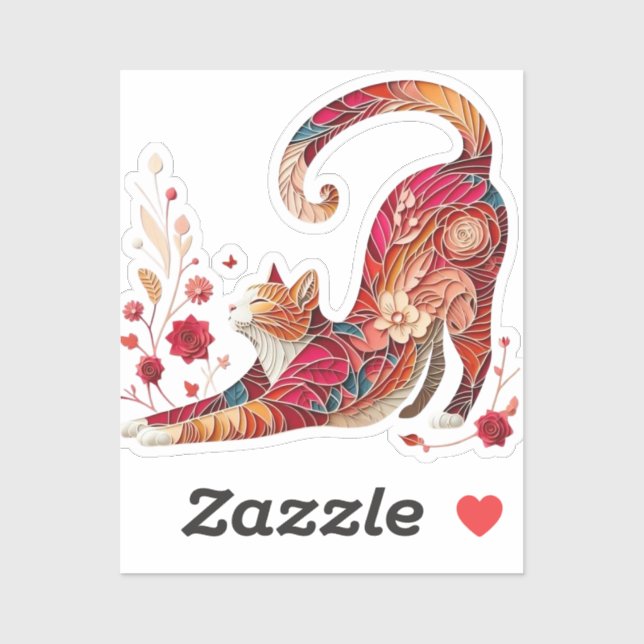 Pegatina mandala (Hoja)