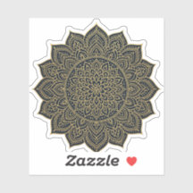 Mandala de oro y marina