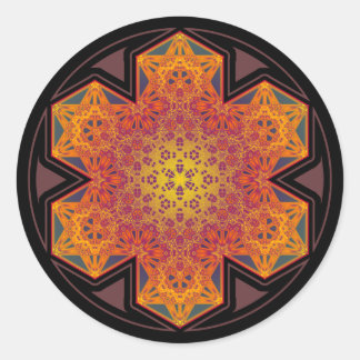 pegatina mandala estrella del cubo de metatrón