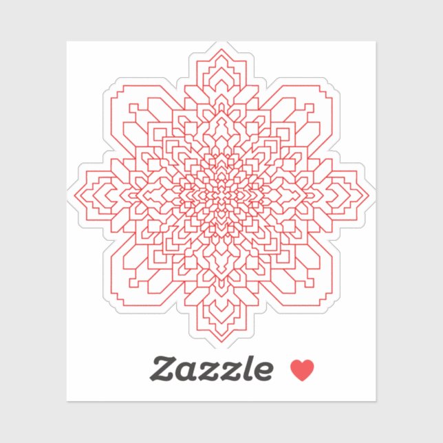 Pegatina Mandala geométrica #11 (Hoja)