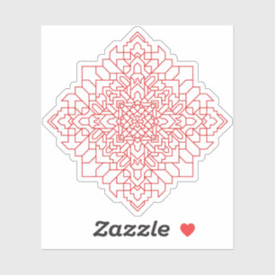 Pegatina Mandala geométrica #14