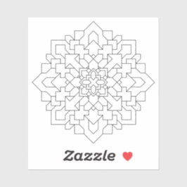 Pegatina Mandala geométrica #3 Borrar