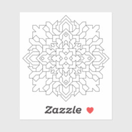 Pegatina Mandala geométrica #6 Borrar