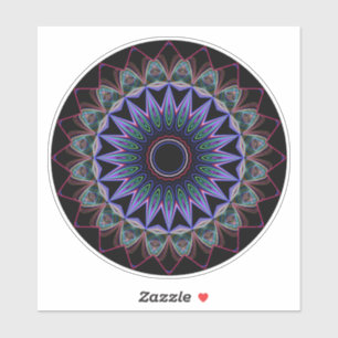 Pegatina Mandala prismática