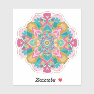 Pegatina Mandala rosa OW