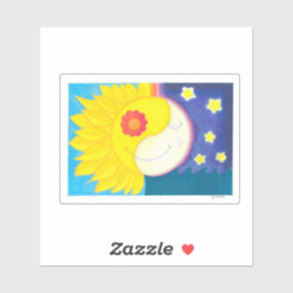 Pegatina Mandala: Solflor e Luaflor