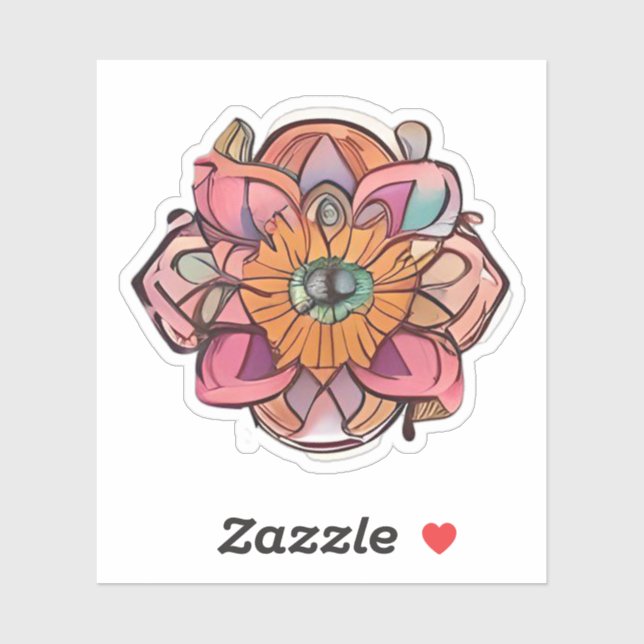 Pegatina Mandala suelta (Hoja)