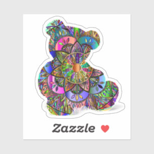 Pegatina Mandala Teddy Bear
