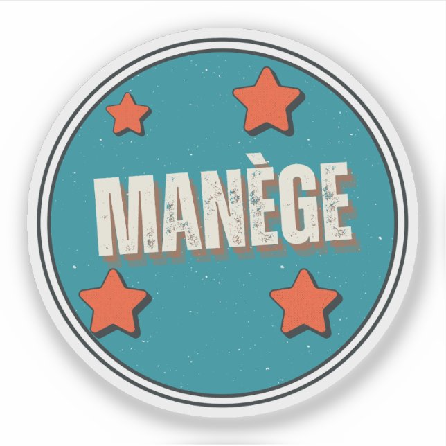 Pegatina Manège (Anverso)