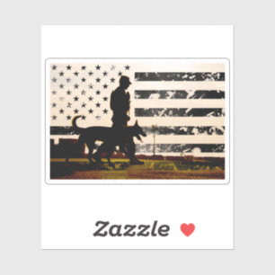 Pegatina Manejador de perros de trabajo K-9