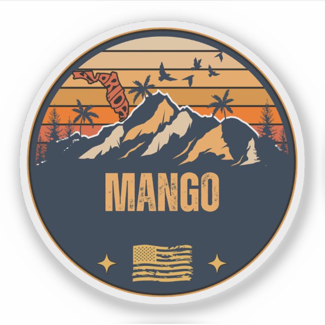 Pegatina Mango, Florida (Anverso)