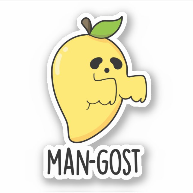 Pegatina Mango Ghost Pun (Anverso)