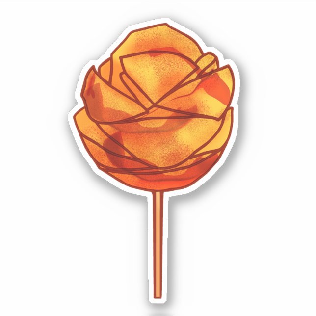 Pegatina Mango picante en un palo (Anverso)