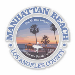 Pegatina Manhattan Beach (C)