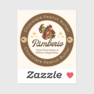 Pegatina Maní de chocolate rimberio