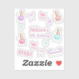 Pegatina Mani-Pedi Party Manicure Pedicure Nail Polish