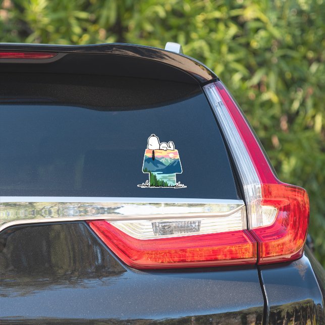 Pegatina Maní | Snoopy Dog House Go Wild (Lado del coche)