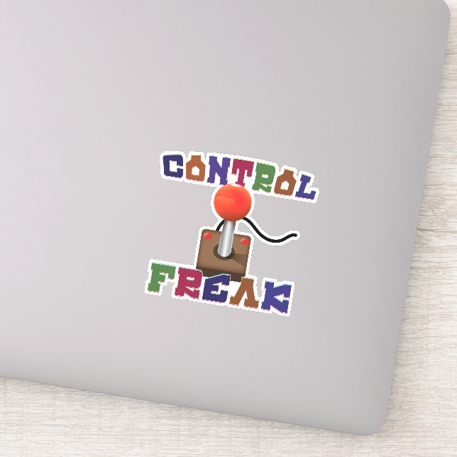 Pegatina Maníaco del control (Detalle)