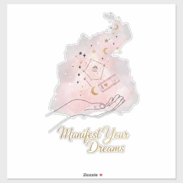 Pegatina Manifest Your Dreams Sticker - Celestial Boho  (Hoja)