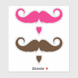 Pegatina Manillar de personalizable Mustache