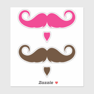 Pegatina Manillar de personalizable Mustache