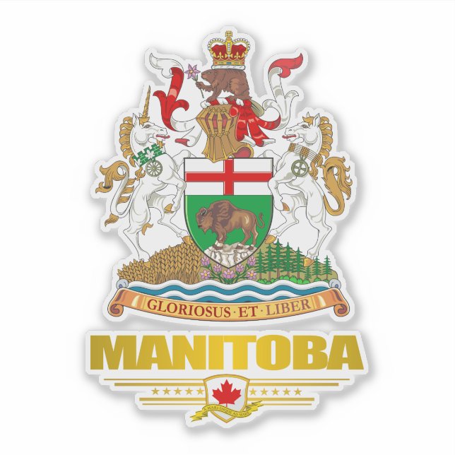 Pegatina Manitoba COA (Anverso)