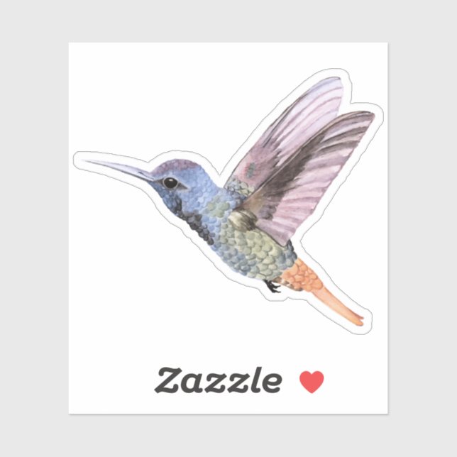 Pegatina Mano colibrí (Hoja)