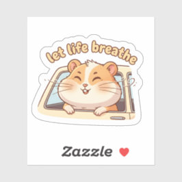 Pegatina Mantén la Paz, Mantén el Ritmo – Scooter Adorable 