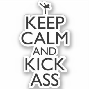 Pegatina Mantener La Calma Y El Patinazo