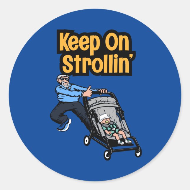 Pegatina Mantenga Strollin' (Anverso)