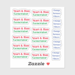 Pegatina mantenimiento del hogar