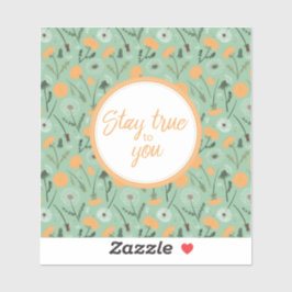 Pegatina Mantente Fiel A Ti Dandelion Floral