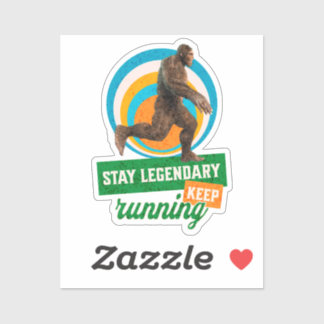 Pegatina Mantente Legendario, Sigue Corriendo Gracioso Cami
